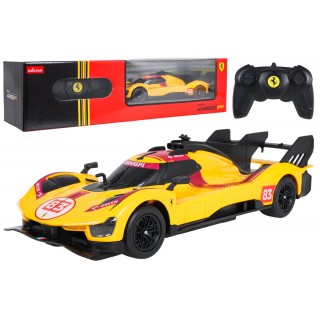 Rádiové auto 1:24 Ferrari 499P-N83 Žluté RASTAR