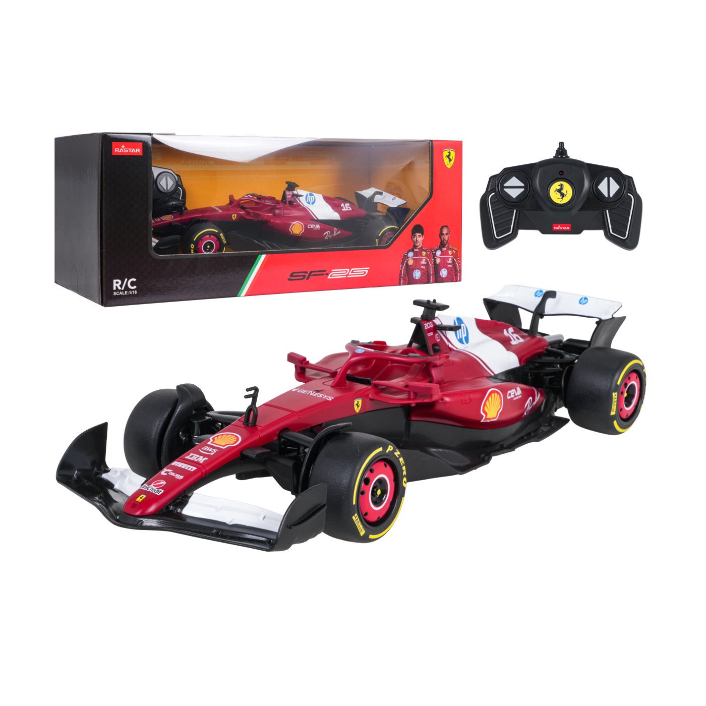R/C 1:18 Ferrari SF-25 Červená RASTAR