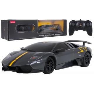 Rádiové auto 1:24 Murcielago LP670-4 Superveloce šedé RASTAR