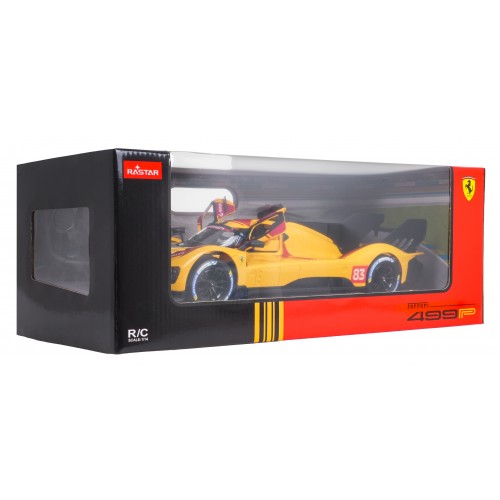 Rádiové auto 1:14 Ferrari 499P žluté RASTAR