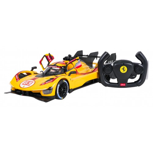 Rádiové auto 1:14 Ferrari 499P žluté RASTAR