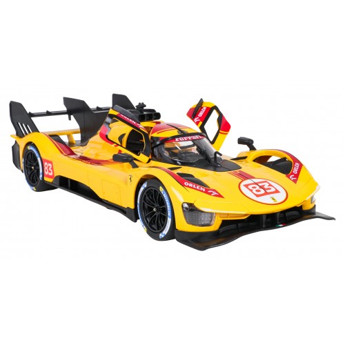 Rádiové auto 1:14 Ferrari 499P žluté RASTAR