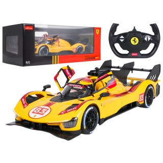 Rádiové auto 1:14 Ferrari 499P žluté RASTAR