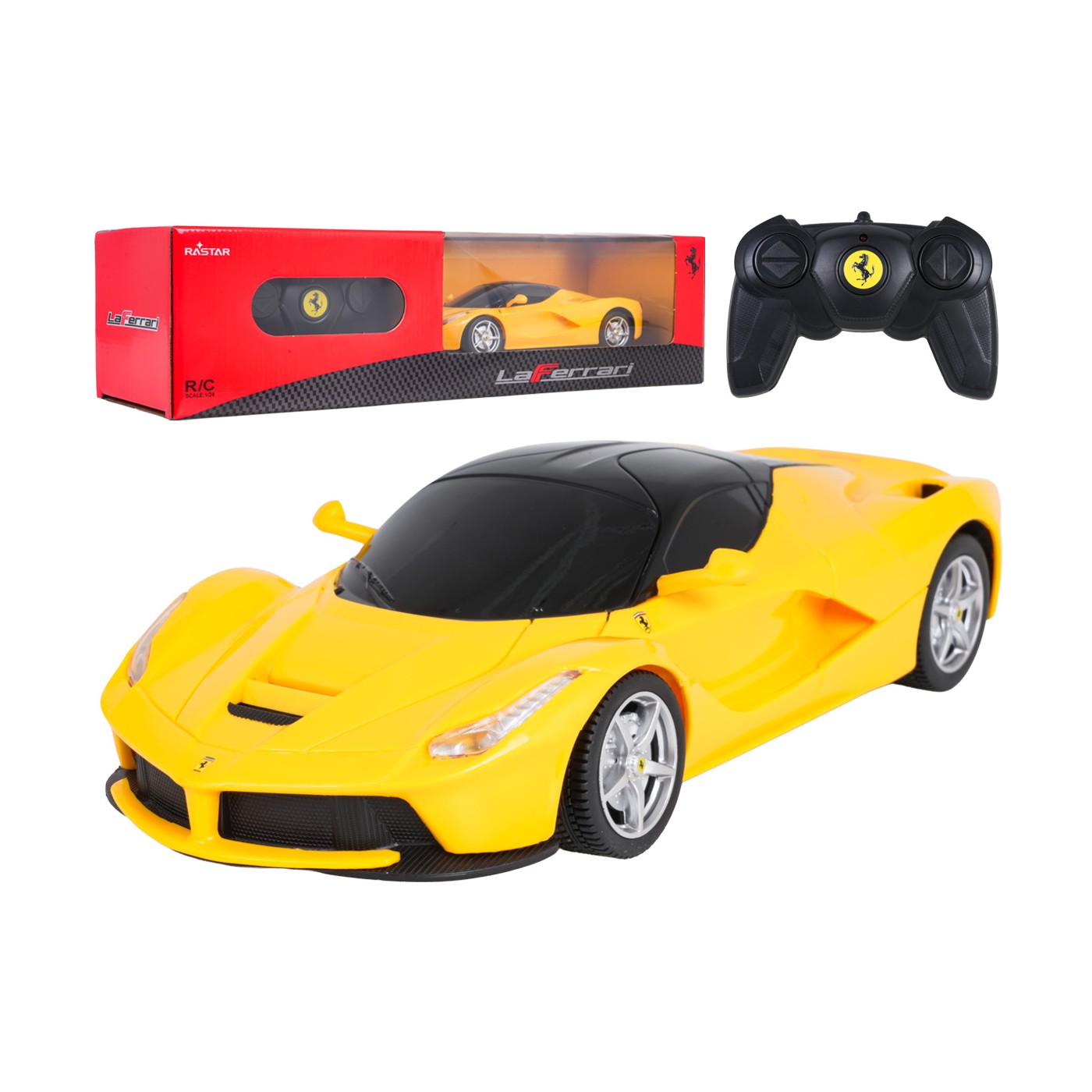 Rádiové auto 1:24 Ferrari LaFerrari žluté RASTAR