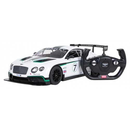 Rádiové auto 1:14 Bentley Continental GT3 bílé barvy RASTAR