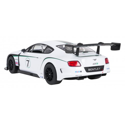 Rádiové auto 1:14 Bentley Continental GT3 bílé barvy RASTAR