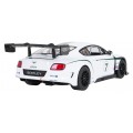 Rádiové auto 1:14 Bentley Continental GT3 bílé barvy RASTAR