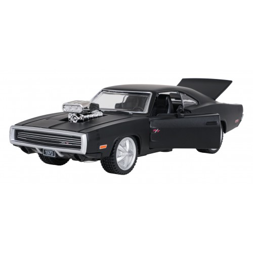 Kovové auto 1:36 1970 Dodge Charger R/T Černé RASTAR
