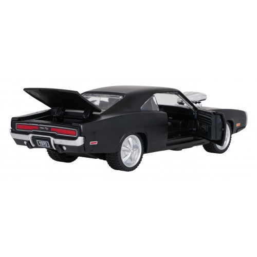 Kovové auto 1:36 1970 Dodge Charger R/T Černé RASTAR