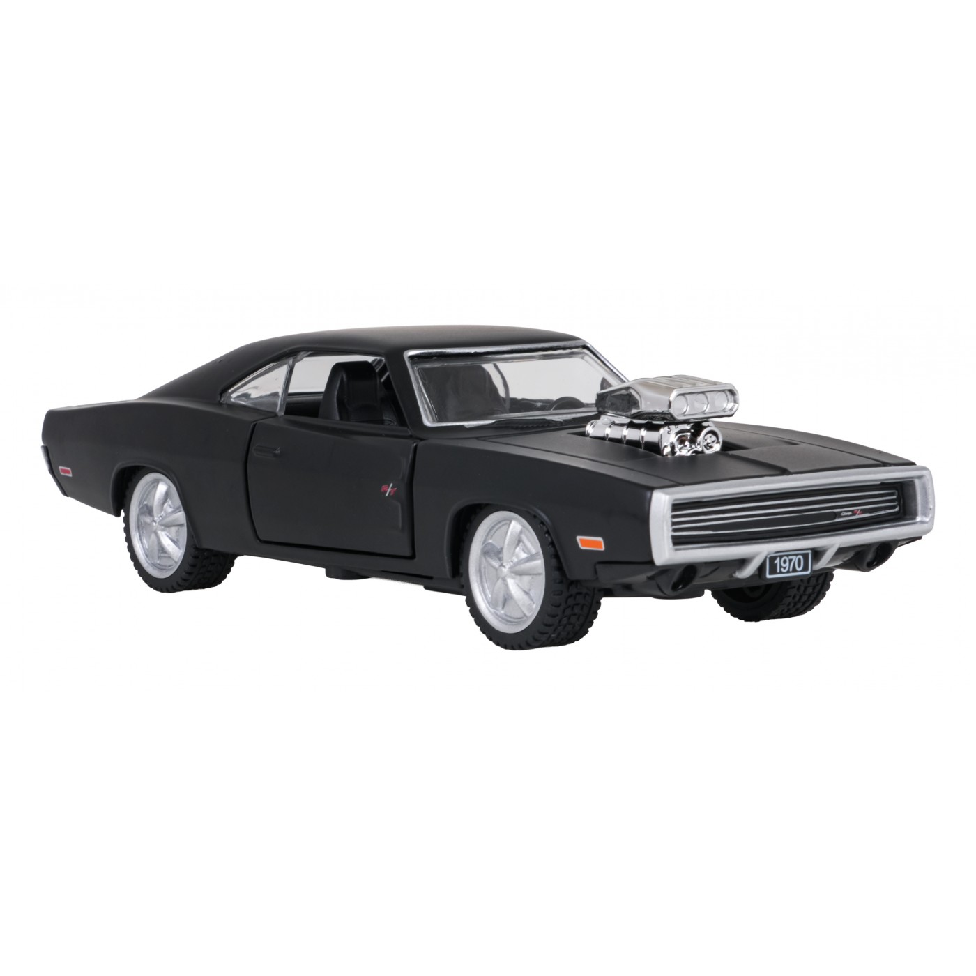 Kovové auto 1:36 1970 Dodge Charger R/T Černé RASTAR