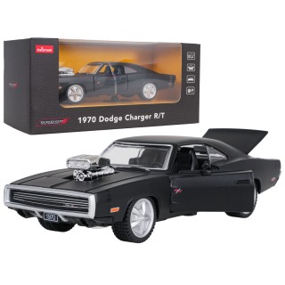 Kovové auto 1:36 1970 Dodge Charger R/T Černé RASTAR