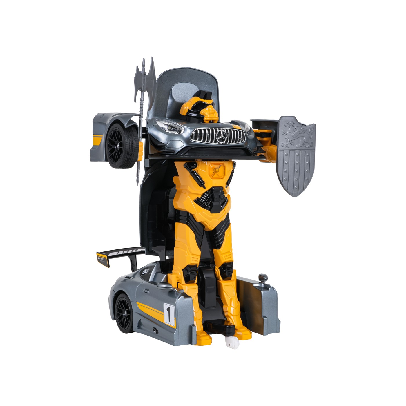 Auto/Robot 2v1 R/C 1:14 Mercedes-AMG GT3 šedý RASTAR