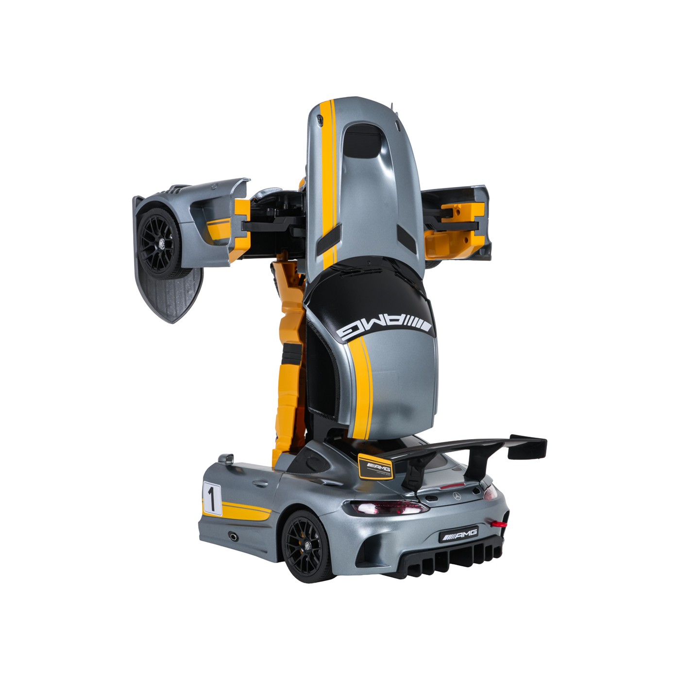 Auto/Robot 2v1 R/C 1:14 Mercedes-AMG GT3 šedý RASTAR