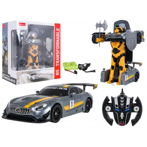 Auto/Robot 2v1 R/C 1:14 Mercedes-AMG GT3 šedý RASTAR