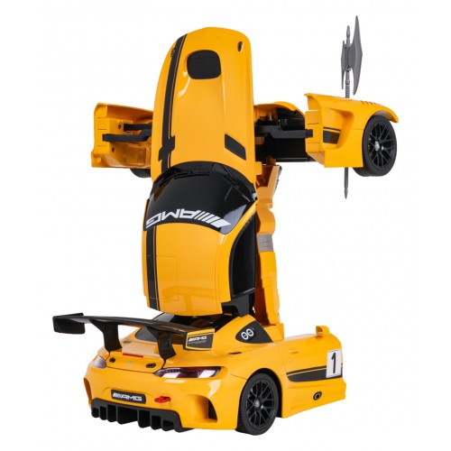 Auto/Robot 2v1 R/C 1:14 Mercedes-AMG GT3 Žlutý RASTAR