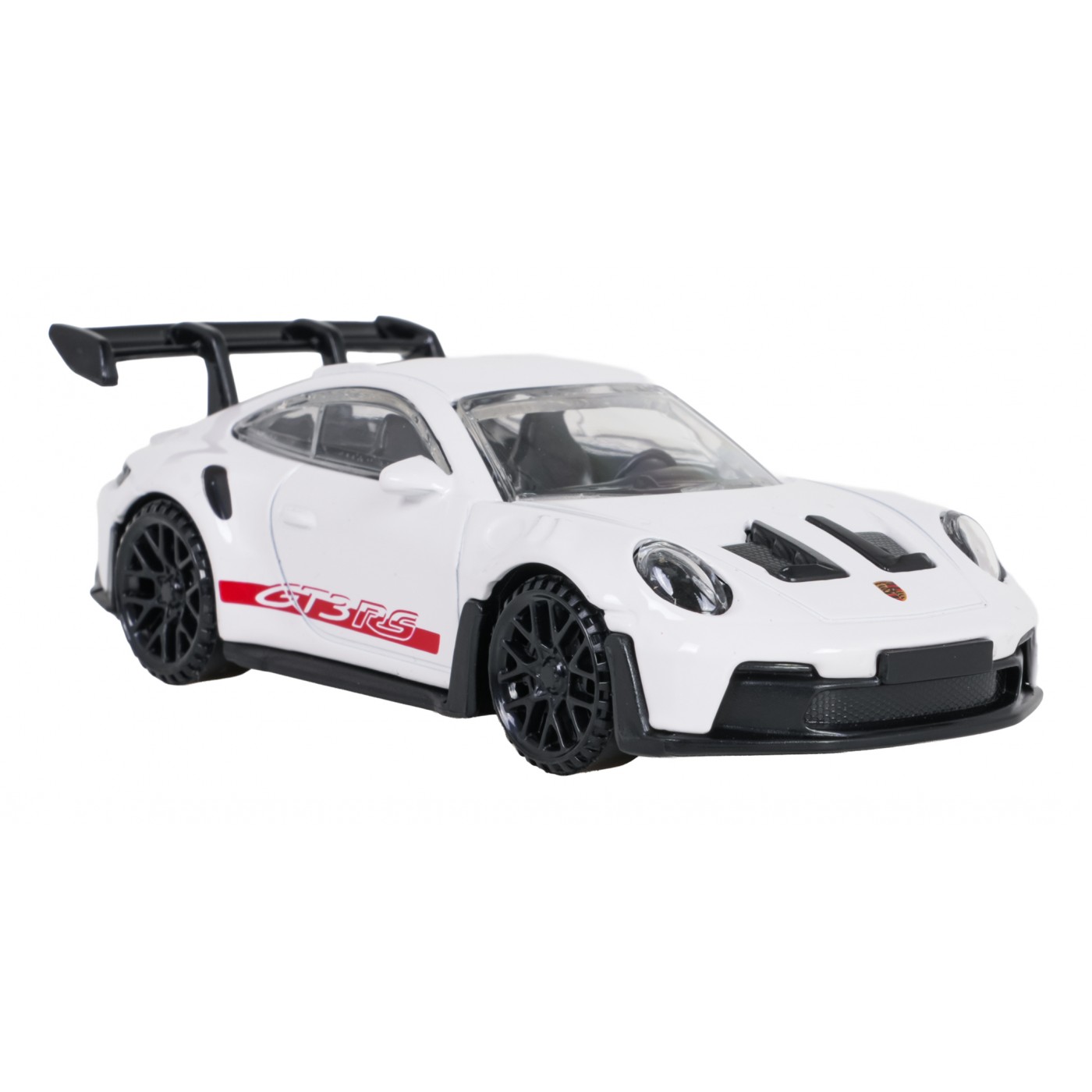 Kovové auto 1:43 Porsche 911 GT3 RS bílé barvy RASTAR