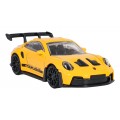 Kovové auto 1:43 Porsche 911 GT3 RS žluté RASTAR
