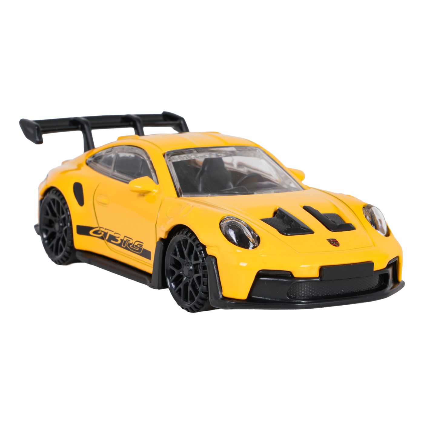 Kovové auto 1:43 Porsche 911 GT3 RS žluté RASTAR