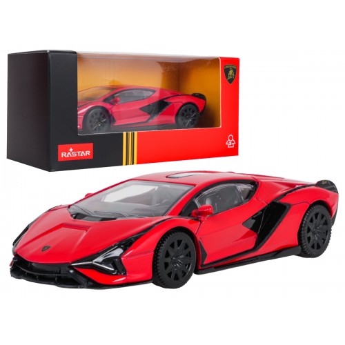 Kovové auto 1:43 Lamborghini Sian Red RASTAR
