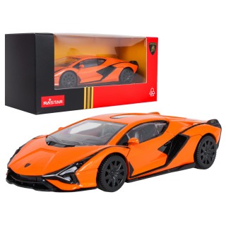 Kovové auto 1:43 Lamborghini Sian Orange RASTAR