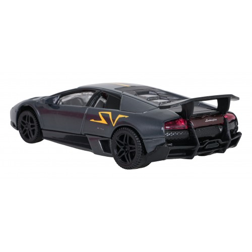 Kovové auto 1:43 Murcielago LP 670-4 SV Superveloce šedé RASTAR