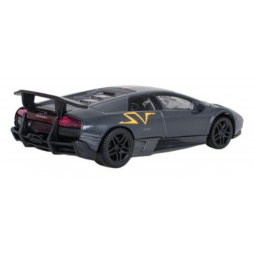 Kovové auto 1:43 Murcielago LP 670-4 SV Superveloce šedé RASTAR