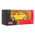 Kovové auto 1:43 Volkswagen Beetle žlutý RASTAR
