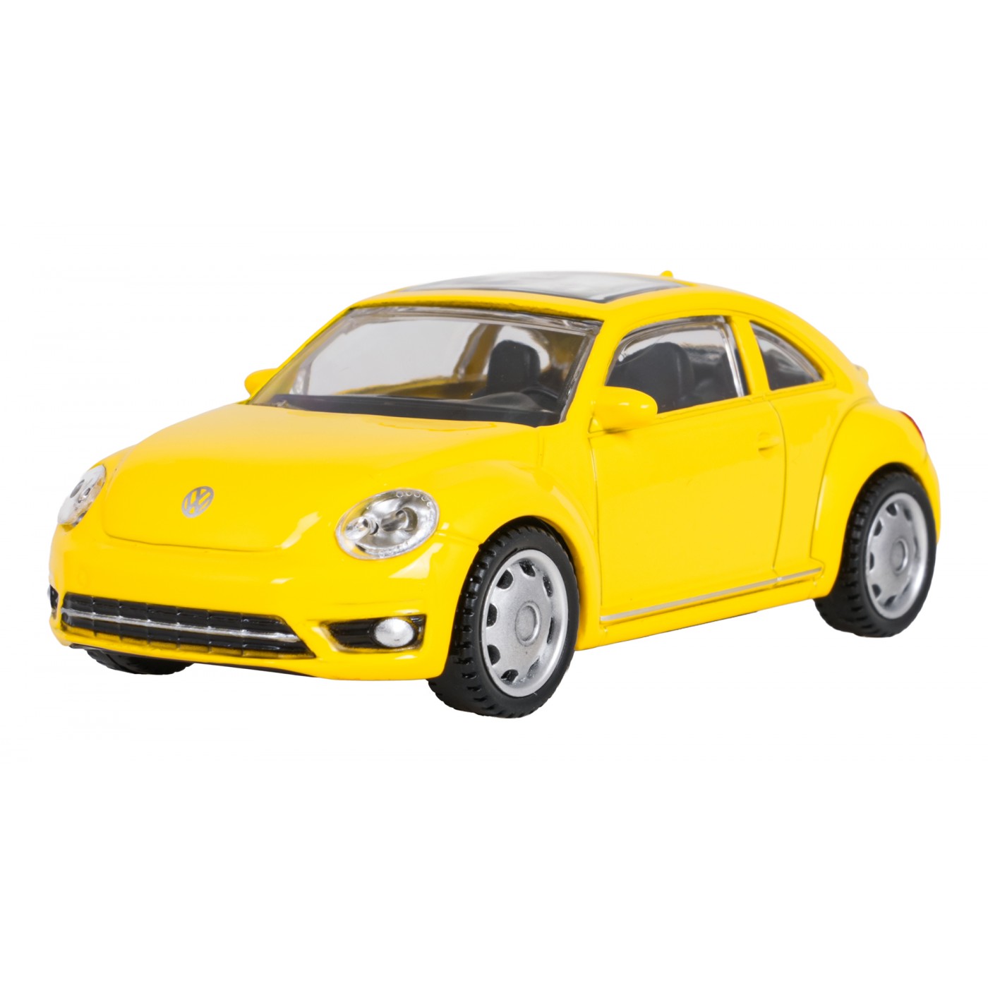 Kovové auto 1:43 Volkswagen Beetle žlutý RASTAR