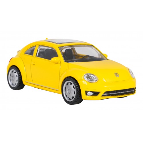 Kovové auto 1:43 Volkswagen Beetle žlutý RASTAR