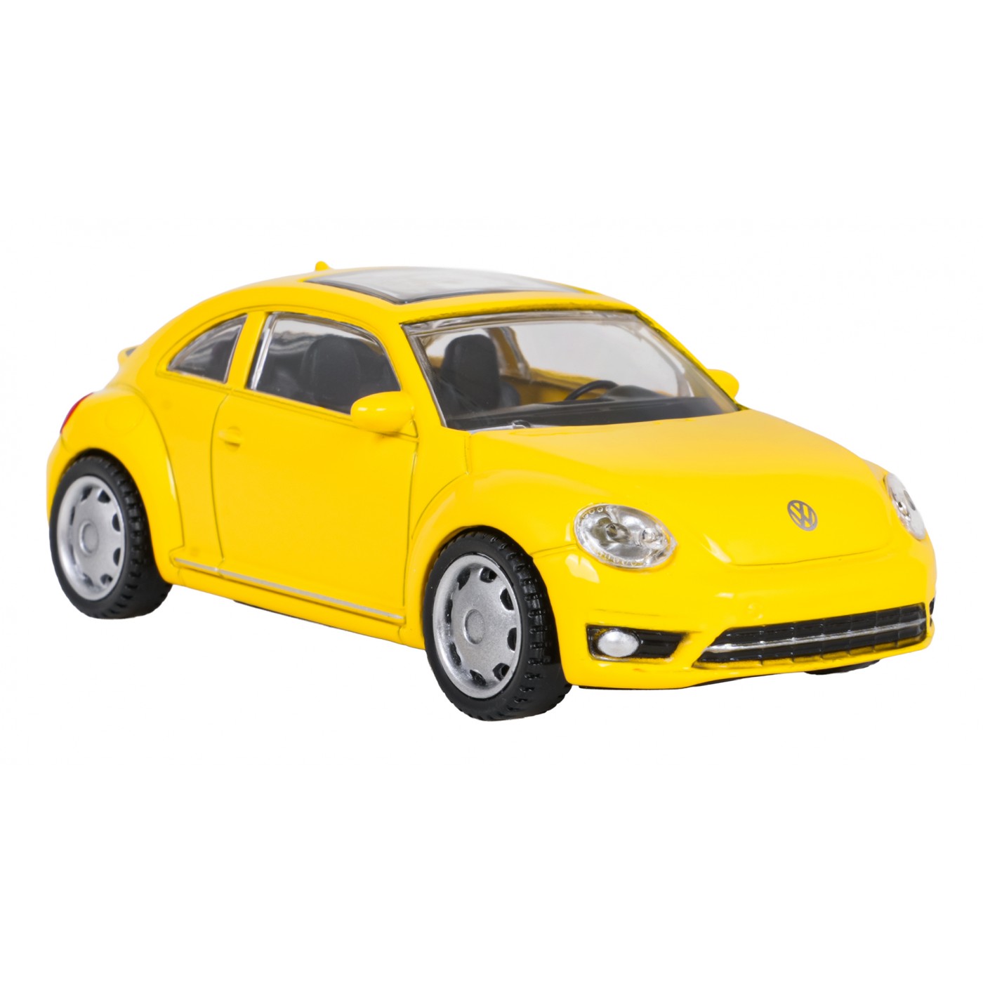 Kovové auto 1:43 Volkswagen Beetle žlutý RASTAR