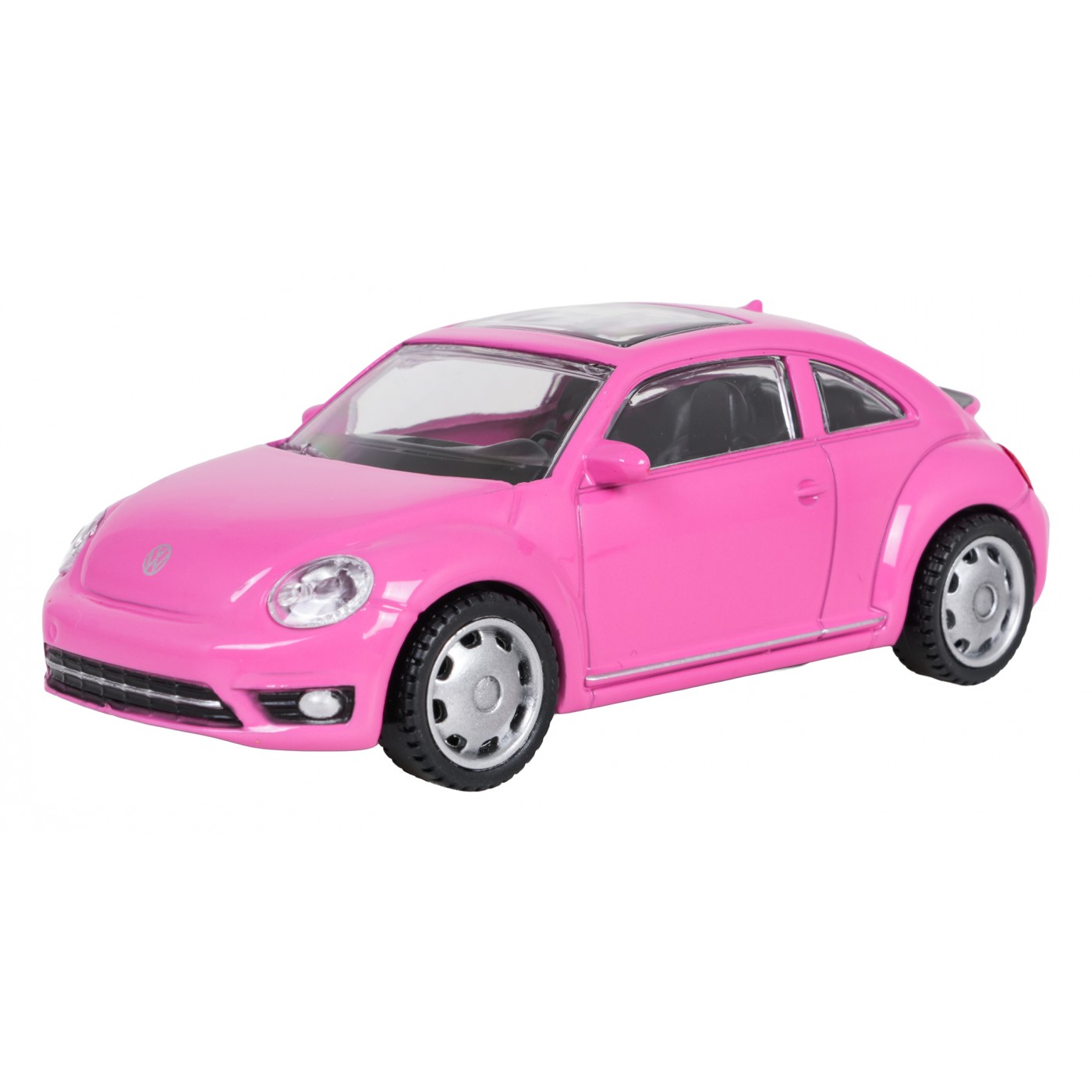 Kovové auto 1:43 Volkswagen Beetle růžová RASTAR
