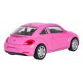 Kovové auto 1:43 Volkswagen Beetle růžová RASTAR