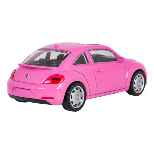Kovové auto 1:43 Volkswagen Beetle růžová RASTAR