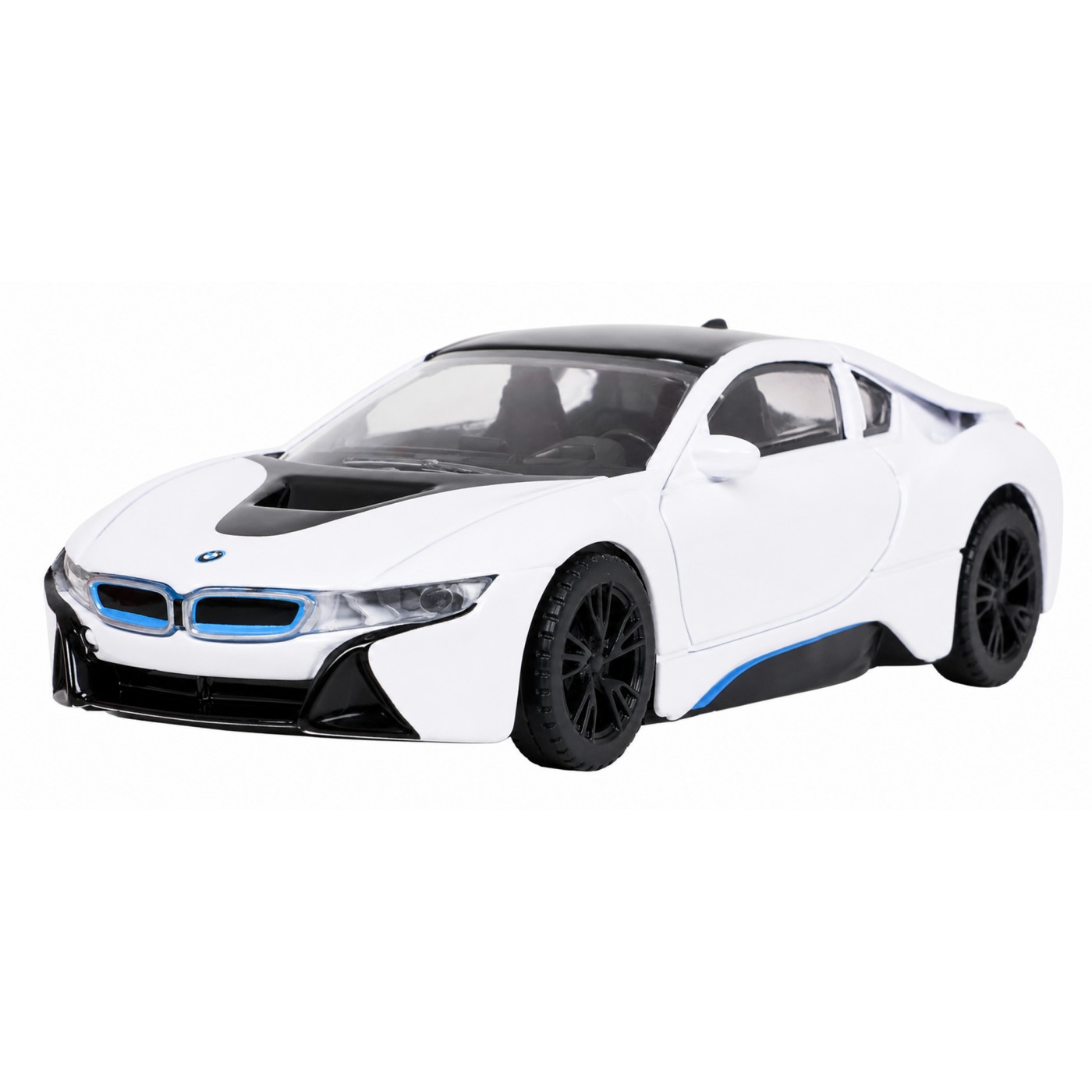 Kovové auto 1:43 BMW i8 bílé barvy RASTAR