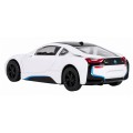 Kovové auto 1:43 BMW i8 bílé barvy RASTAR