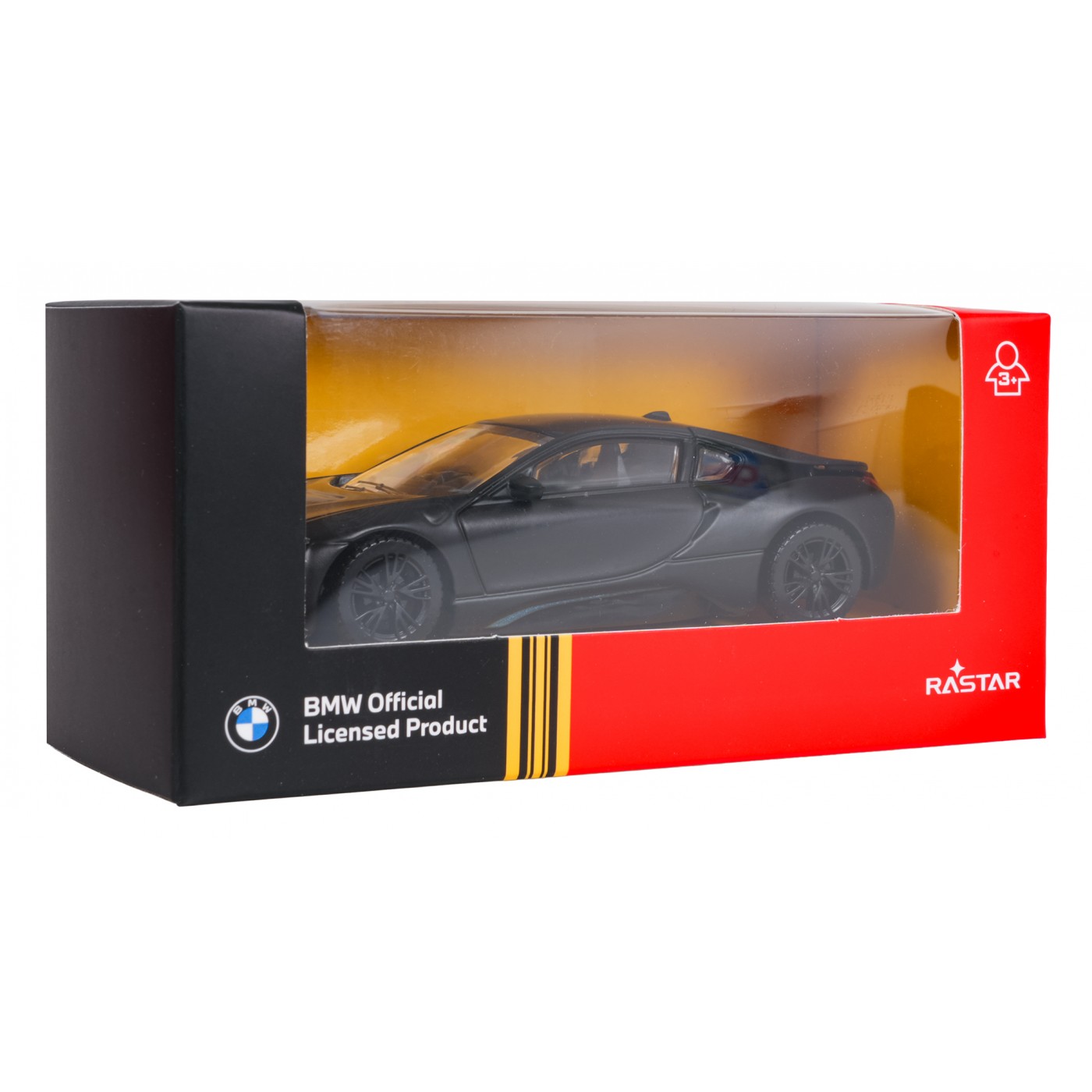 Kovové auto 1:43 BMW i8 černé RASTAR