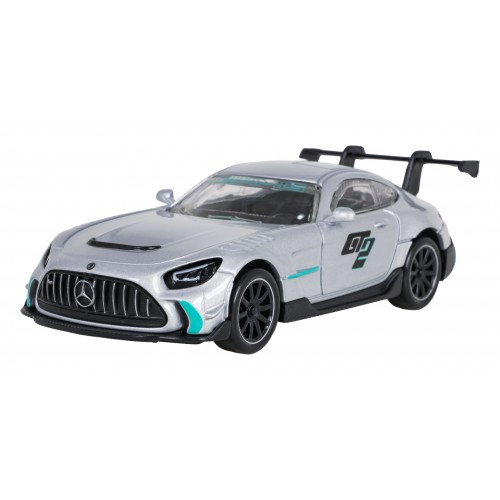 Kovové auto 1:43 Mercedes-AMG GT2 stříbrné barvy RASTAR