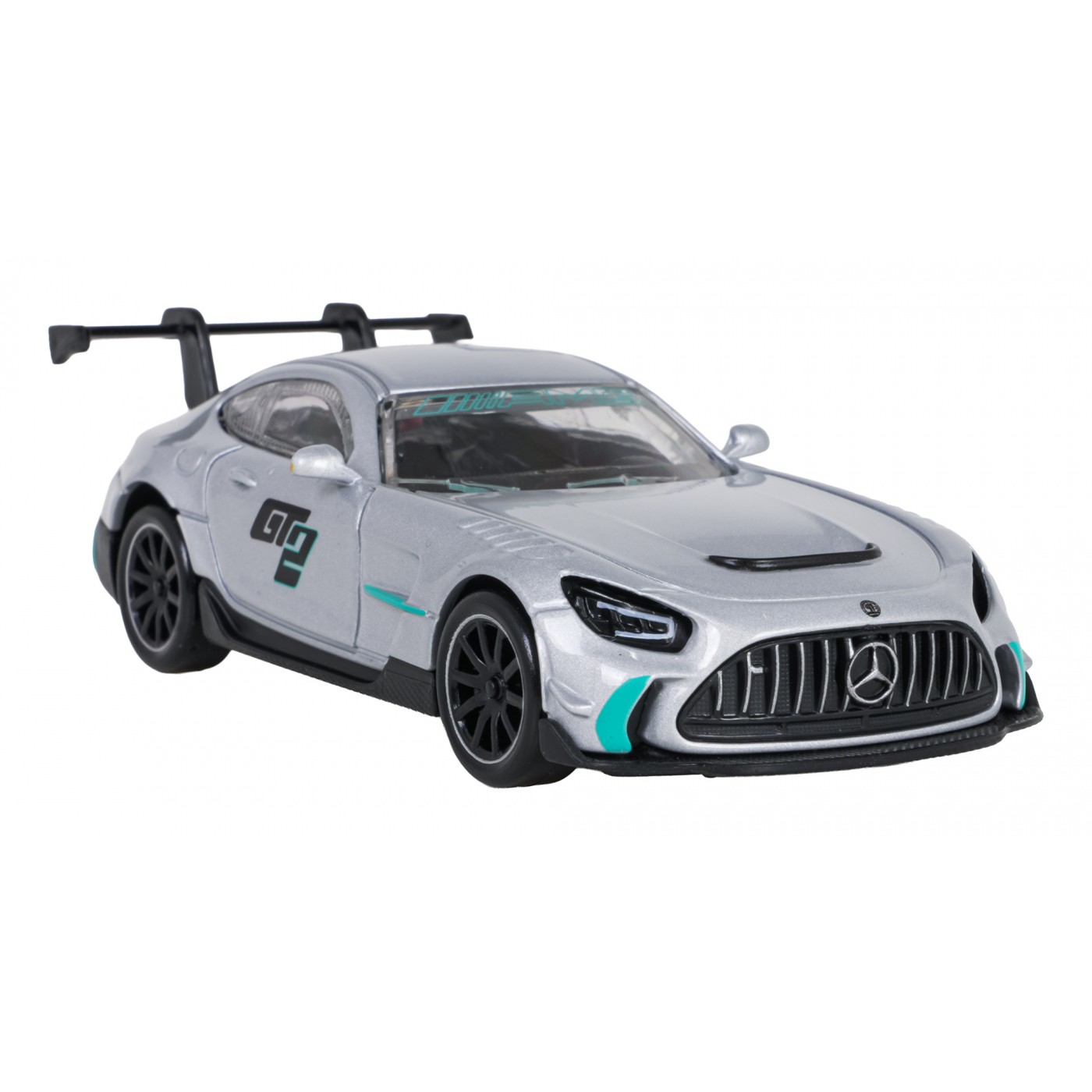 Kovové auto 1:43 Mercedes-AMG GT2 stříbrné barvy RASTAR