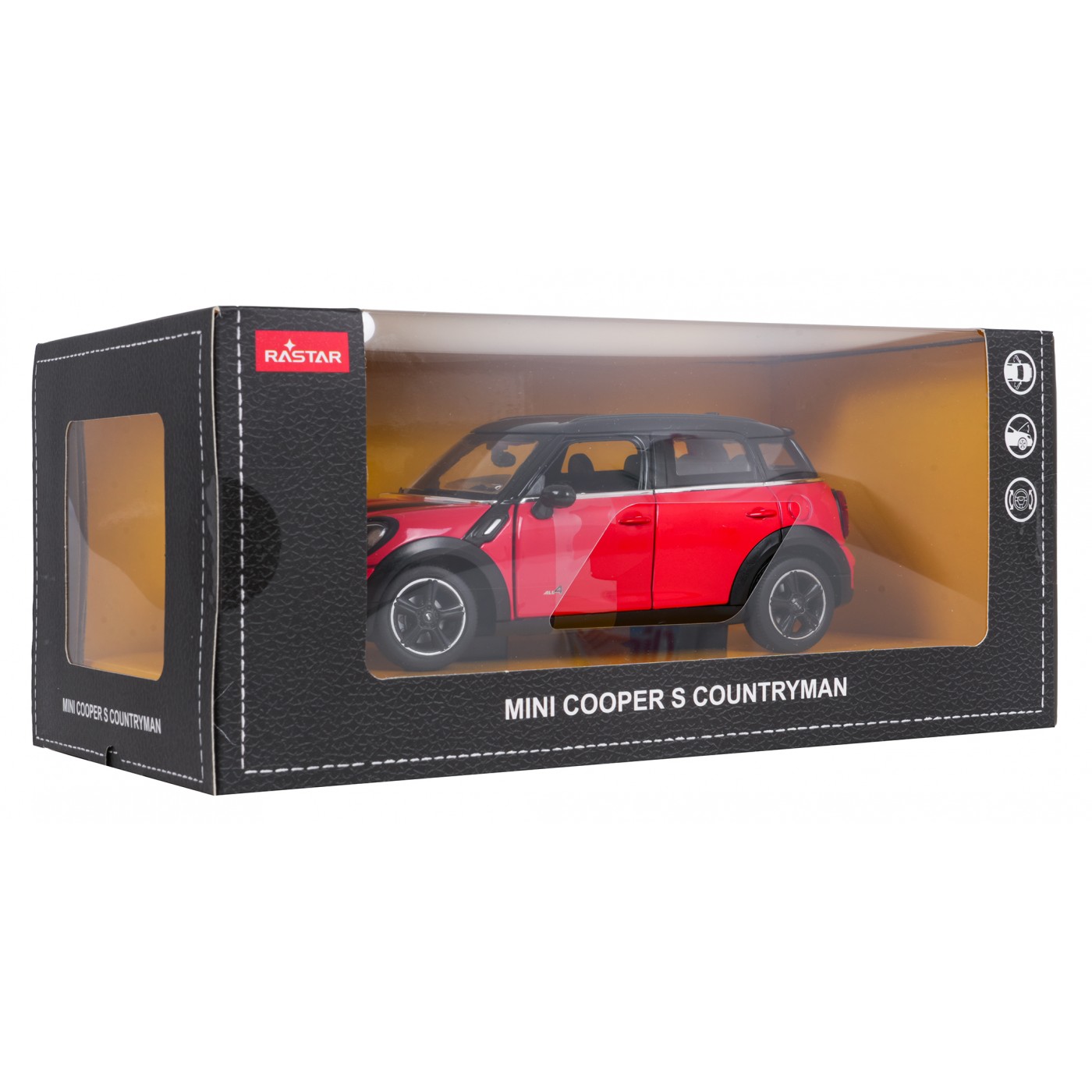 Kovové auto 1:24 MINI Countryman červené RASTAR