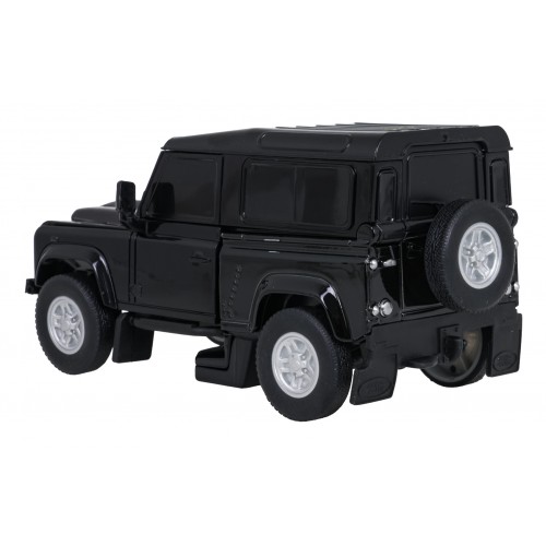Kovové auto/robot 2v1 1:32 Land Rover Defender Černý RASTAR