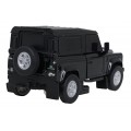 Kovové auto/robot 2v1 1:32 Land Rover Defender Černý RASTAR
