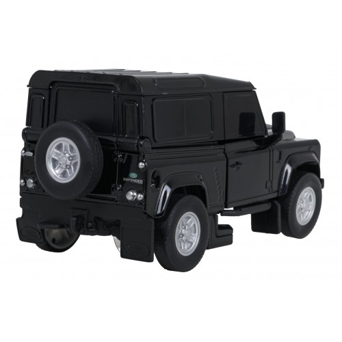 Autíčko/robot 2 v 1 v měřítku 1:32 Land Rover Defender, černý, RASTAR