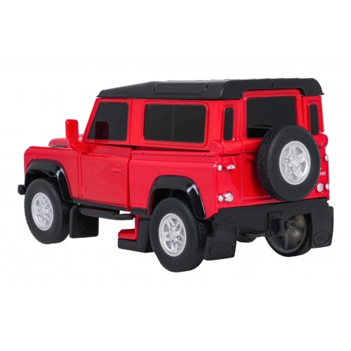 Autíčko/robot 2 v 1 v měřítku 1:32 Land Rover Defender červený RASTAR