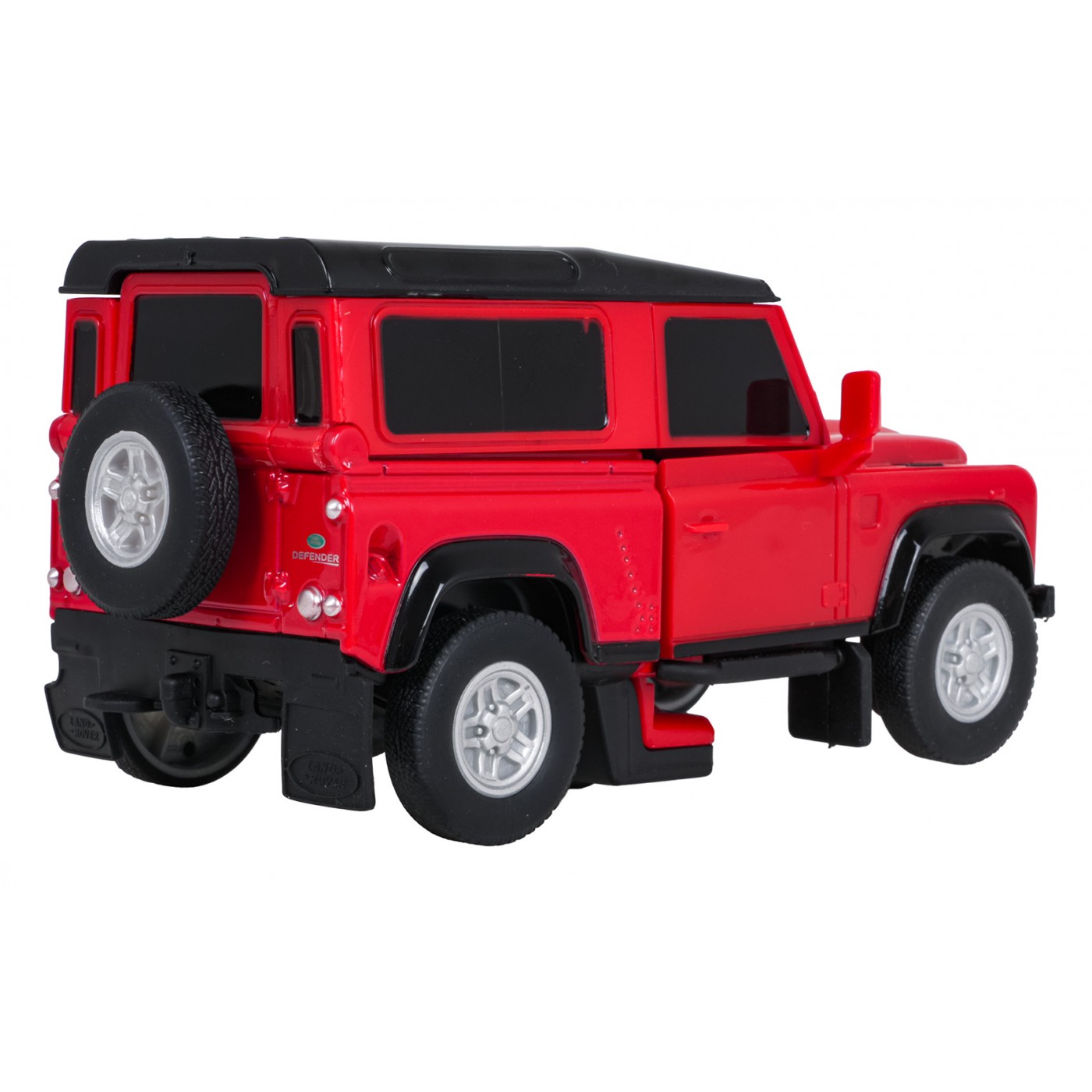 Autíčko/robot 2 v 1 v měřítku 1:32 Land Rover Defender červený RASTAR
