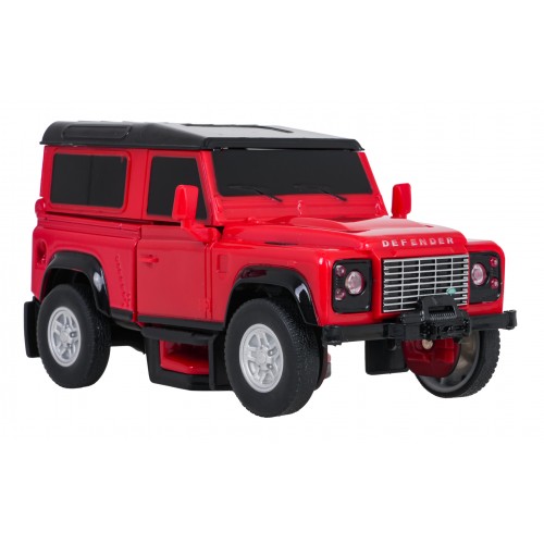 Autíčko/robot 2 v 1 v měřítku 1:32 Land Rover Defender červený RASTAR