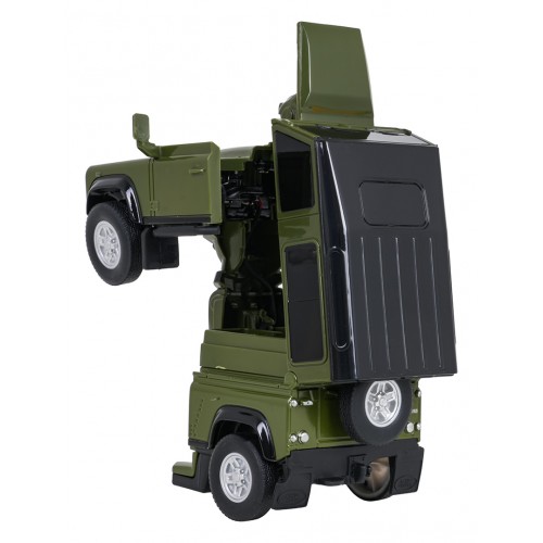 Autíčko/robot 2 v 1 v měřítku 1:32 Land Rover Defender, zelený, RASTAR