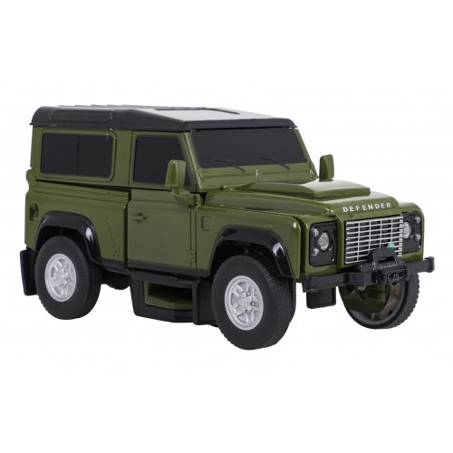 Autíčko/robot 2 v 1 v měřítku 1:32 Land Rover Defender, zelený, RASTAR