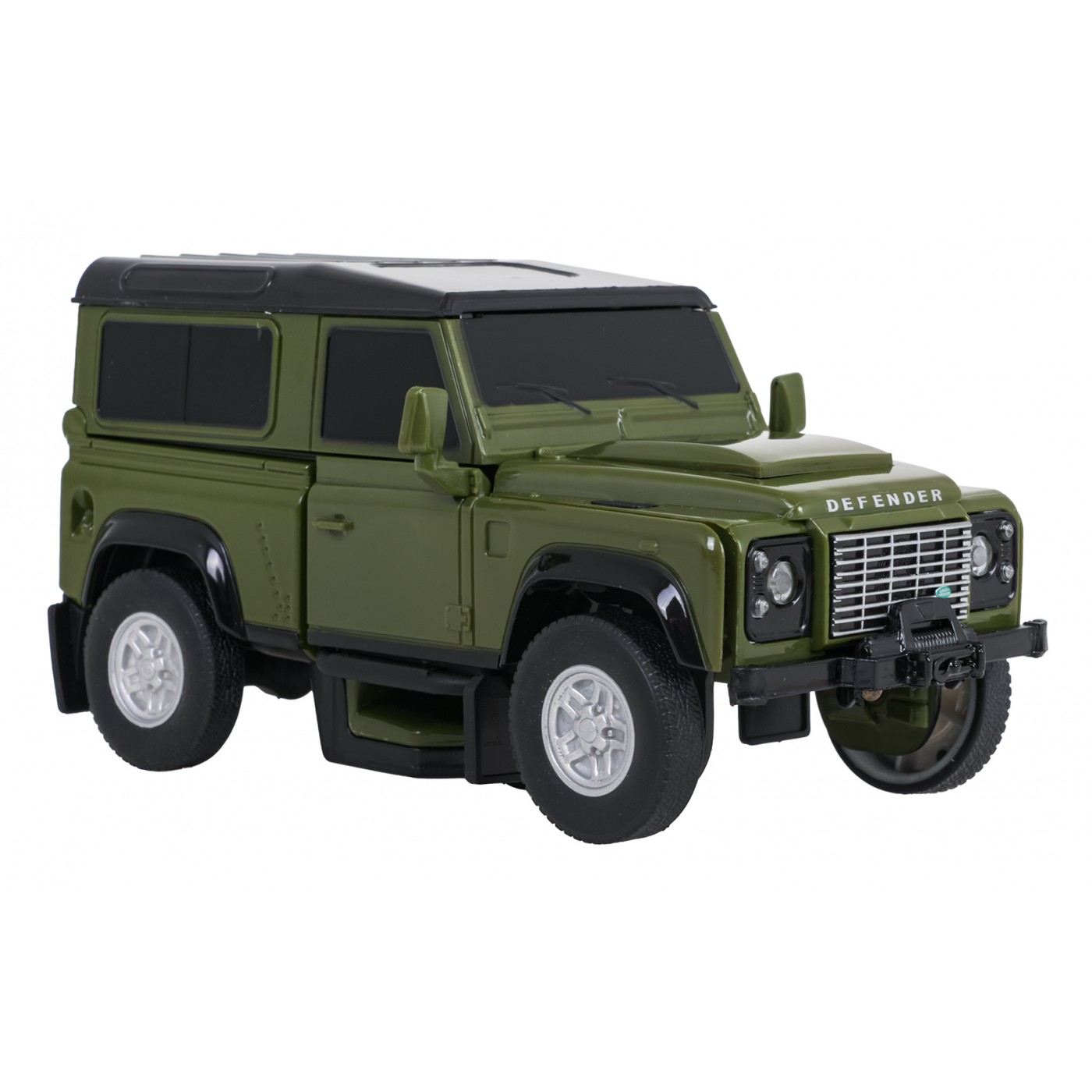 Autíčko/robot 2 v 1 v měřítku 1:32 Land Rover Defender, zelený, RASTAR