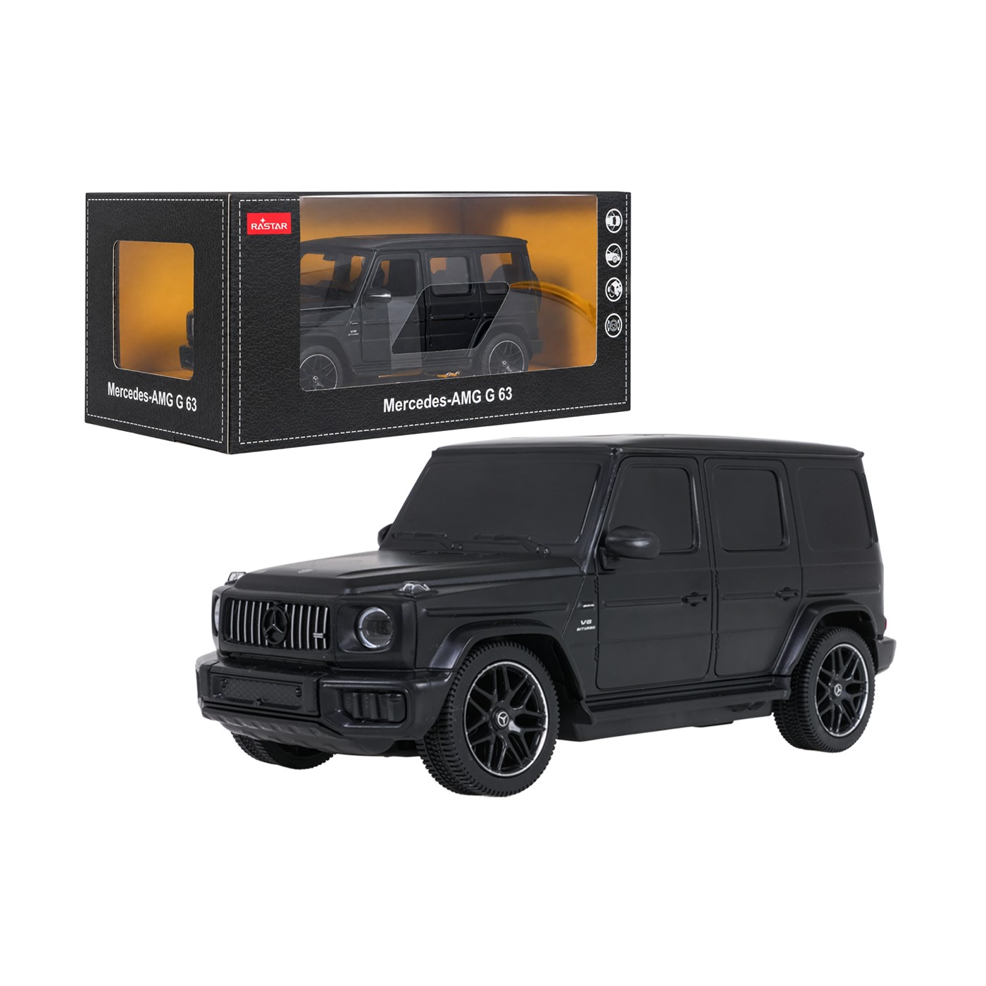 Kovové auto 1:24 Mercedes AMG G63 černé RASTAR