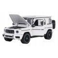 Kovové auto 1:24 Mercedes AMG G63 bílé barvy RASTAR